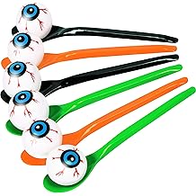 24 Packs Halloween Game Eyeball Spoon Relay Race Toy Set- Indoor Outdoor Party Supplies Decorations