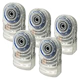 Water Leak Detector & Flood Sensor Alarm / Water Leak Sensor with Dual Leak Alarms 90dB Audio + Flashing LED lights / Battery Powered (5 Pack) Batteries ...