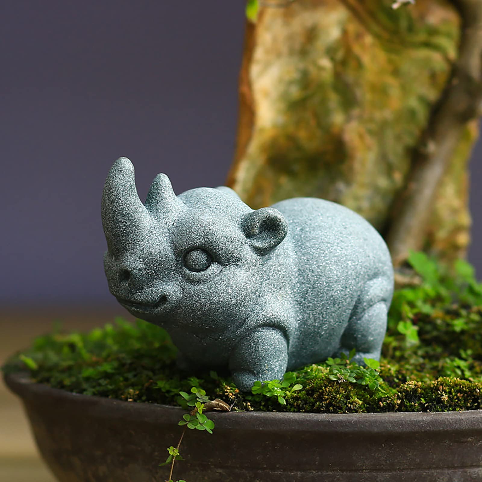 Estatua animal de piedra miniatura, el regalo decorativo ideal para casa