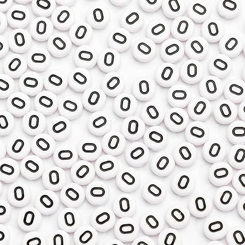 Vista 26 de 500 cuentas acrílicas de letras de 0.236 x 0.157 pulgadas, cuentas del alfabeto para hacer joyas, cuentas de letra C para hacer pulseras, collares