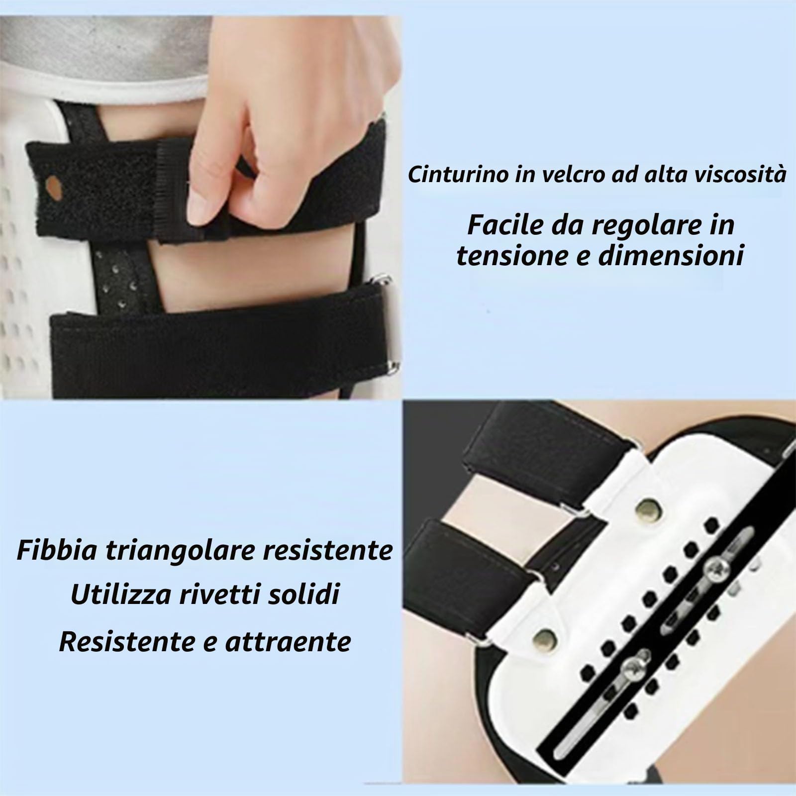 SFKLYU Tutore Ortopedico Anca Regolabile Cerniera Abduzione Dell'Articolazione Dell'Anca, Ortesi Gamba Ortesi Abduzione Dell'Anca, Supporto Articolazione Dell'Anca,Left
