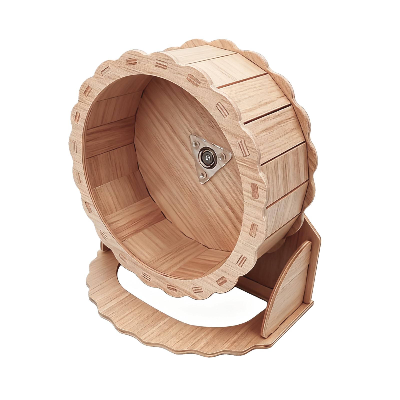15cm Leise Laufrad Hamster,Laufrad aus Holz, Holz Hamster Leise Rennmäuse Kleintier Haustier,Geeignet für Zwerghamster und Rennmäuse