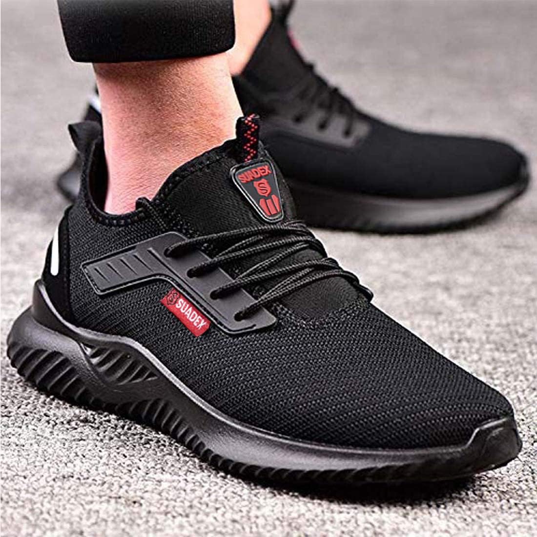 SUADEX Steel Toe Shoes for Men Women Indestructible Steel Toe Sneakers Lightweight Work Safety Shoes Puncture Proof Composite Toe - Image 2