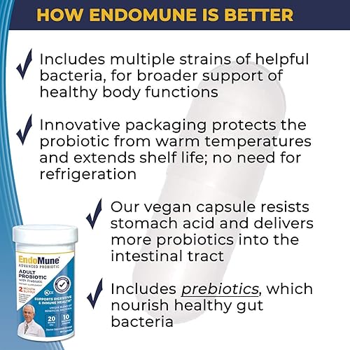 Miniatura 7 de Endomune Advanced adulto Mutil-Strain Probiótico y endomune Metabolic Rescue Bundle - Suministro de 2 meses