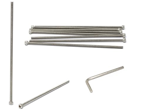 Miniatura 234 de iexcell 25 piezas M4 x 60/65/70/75/3.150 in paso de rosca 0.028 in acero inoxidable 304 cabeza hexagonal Tornillos Tornillos surtido Kit