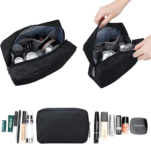 Miniatura 4 de E-Tree Bonita bolsa pequeña, bolsa de cosméticos de maquillaje, bolsa de maquillaje para bolso, bolsa de aseo con cremallera, organizador