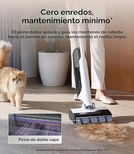 Miniatura 8 de NARWAL S30 Aspiradora en seco y húmedo con succión de 20000 Pa, autolimpieza de 176 F, secado con calefacción, bolsa de residuos desechable, sin