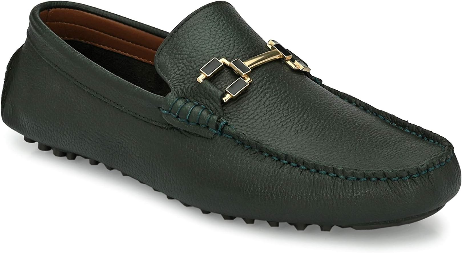 San FrisscoMen Bingo Green Italian Leather Casual Shoes