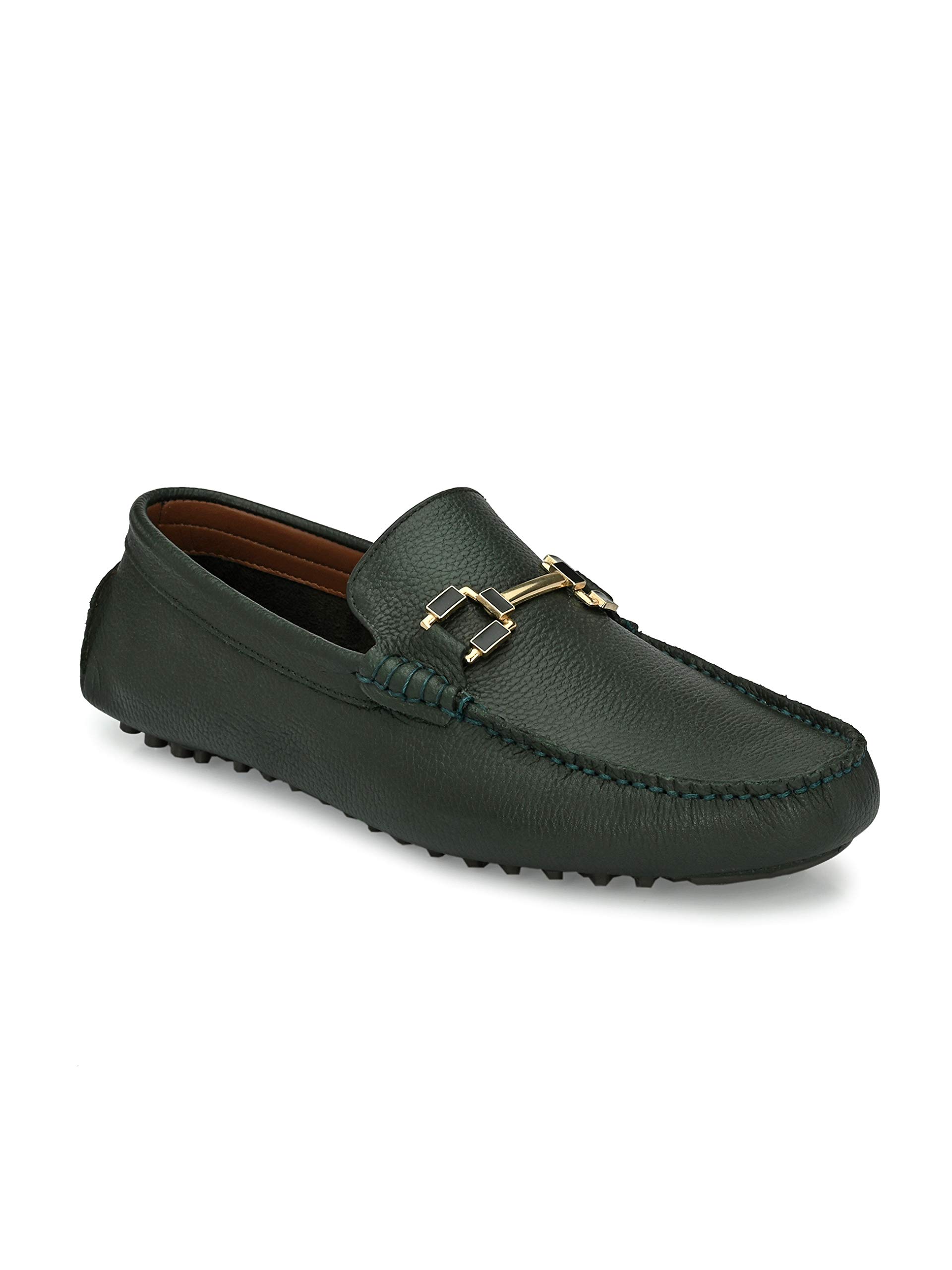 San FrisscoMen Bingo Green Italian Leather Casual Shoes