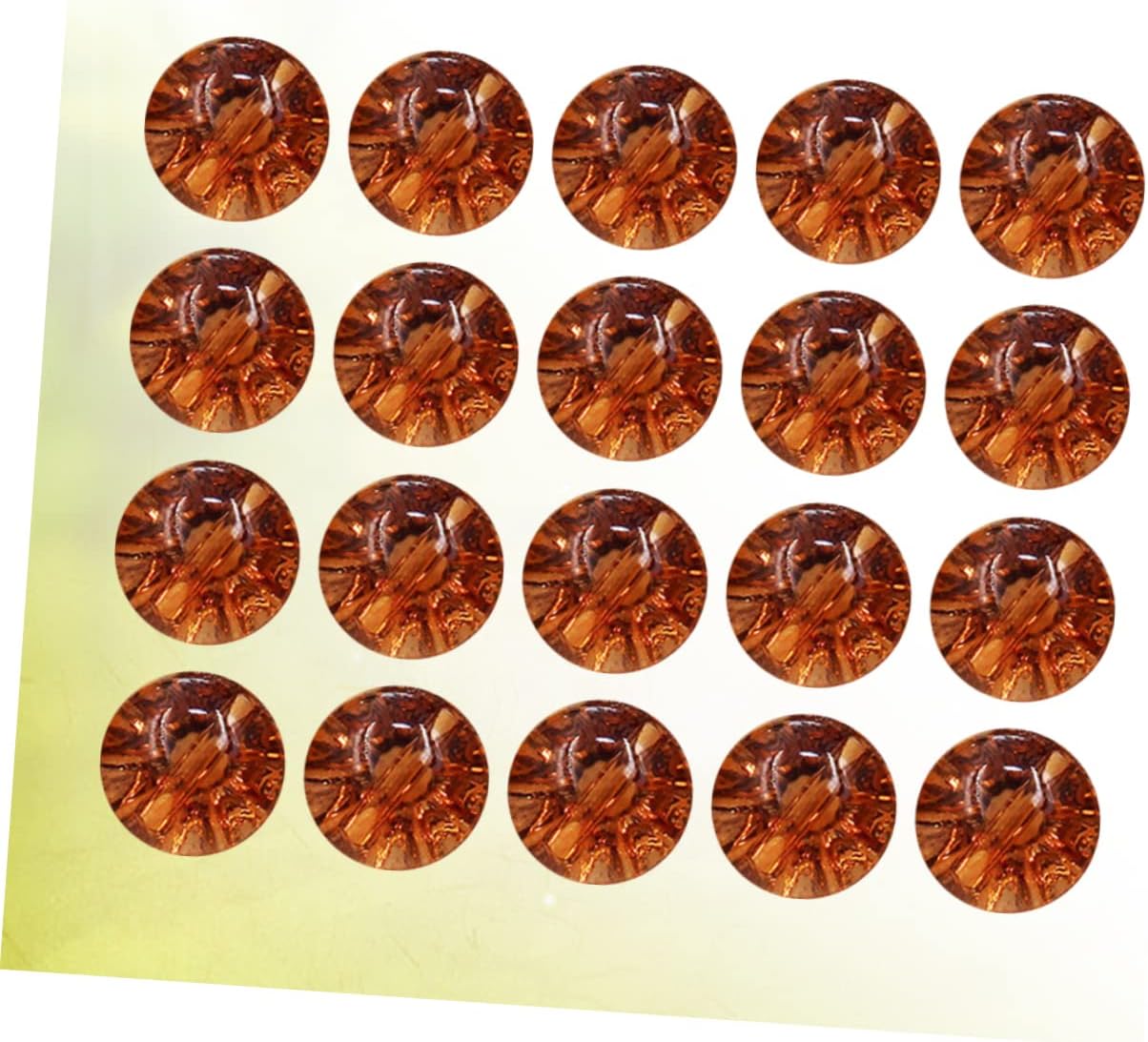 Healifty 50pcs Clear Crystal Clothes Buttons for Shirts Sweaters Coats Delicate Chocolate Color Fasteners for Men Women Sewing Accessories for DIY Fashion and Crafts image 4