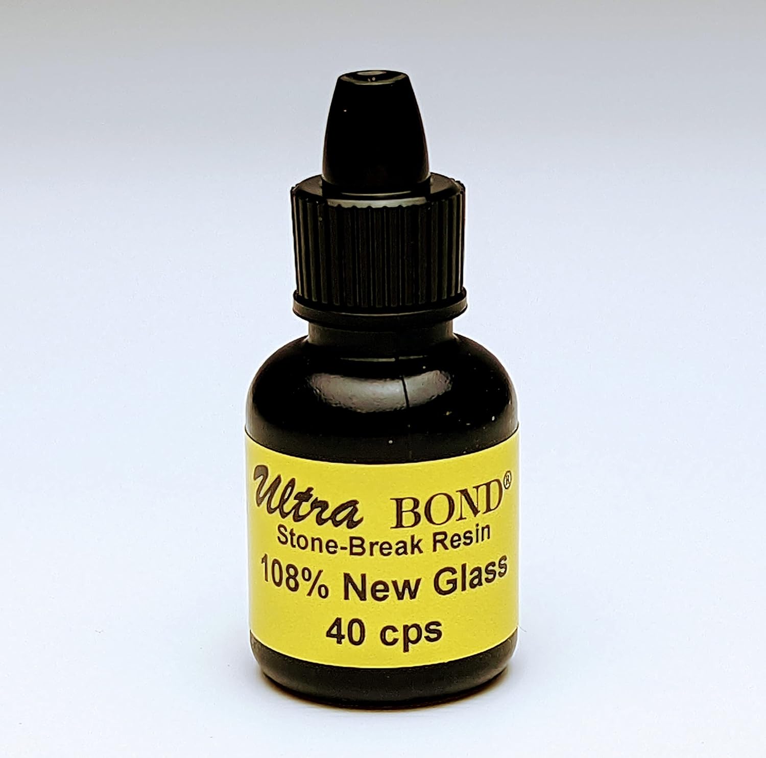 Ultra Bond Windshield Repair Resin 40 CPS, U.S. Auto Glass Industry ANSI Approved Windshield Repair Strength Test of 108% New Glass Strength