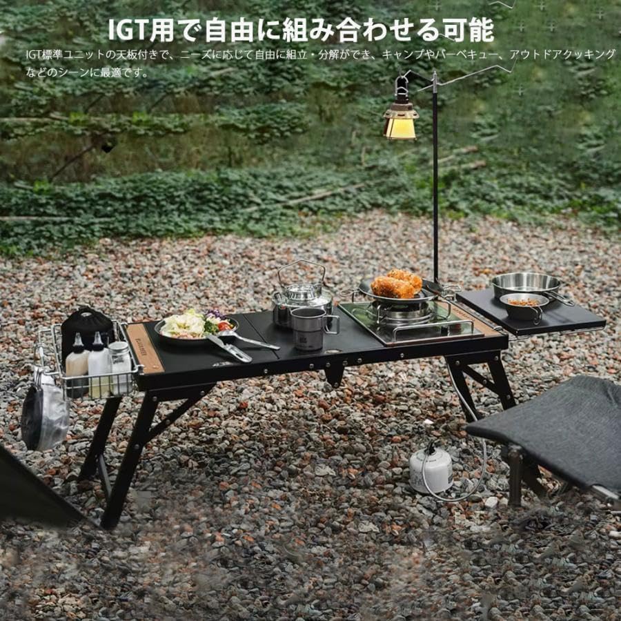 Amazon.co.jp: BLACKDEER IGTテーブル アルミIGTローテーブル 正方形に