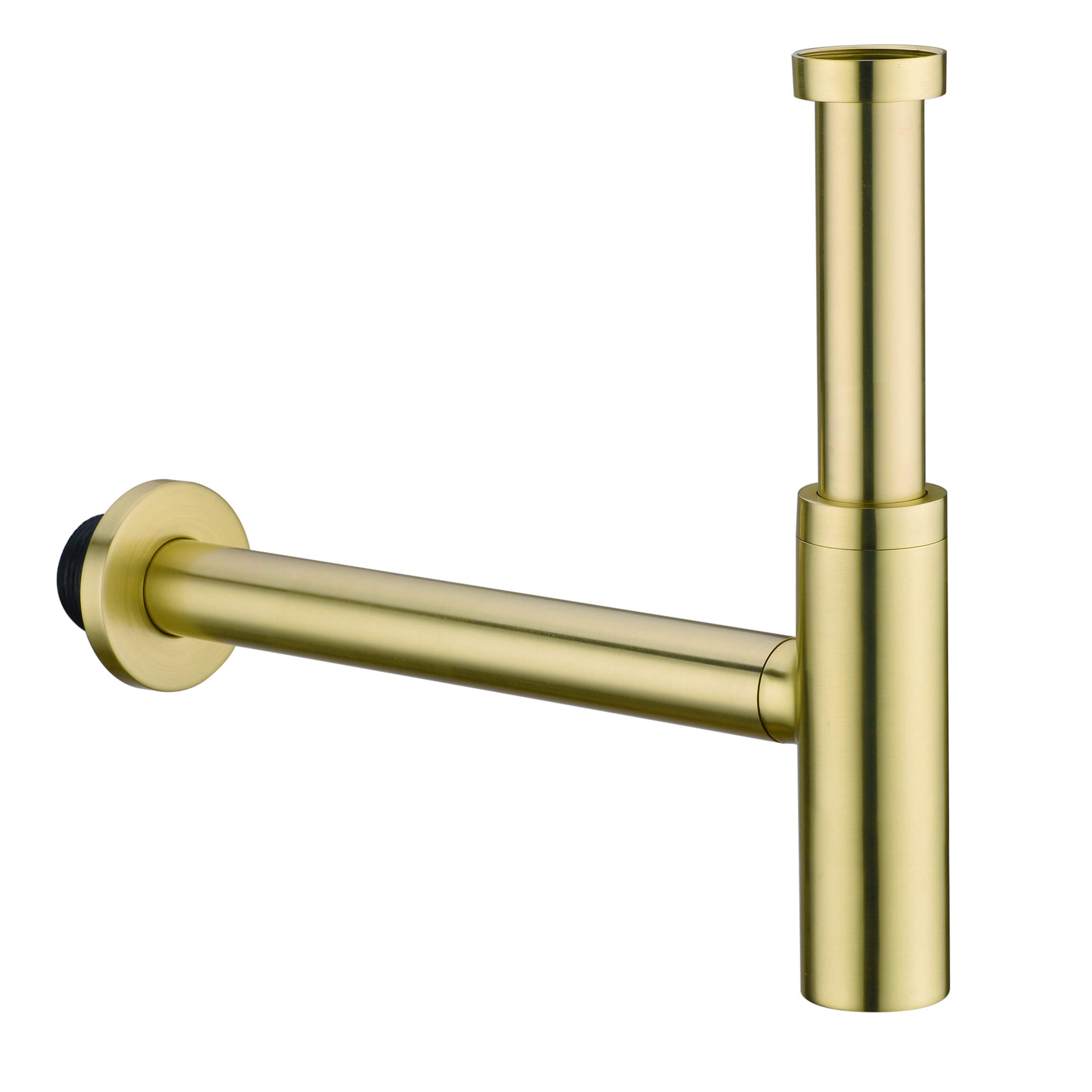 Buy Orhemus All Brass Round Bottle P Trap, 1 1/4 Bathroom Basin Sink
