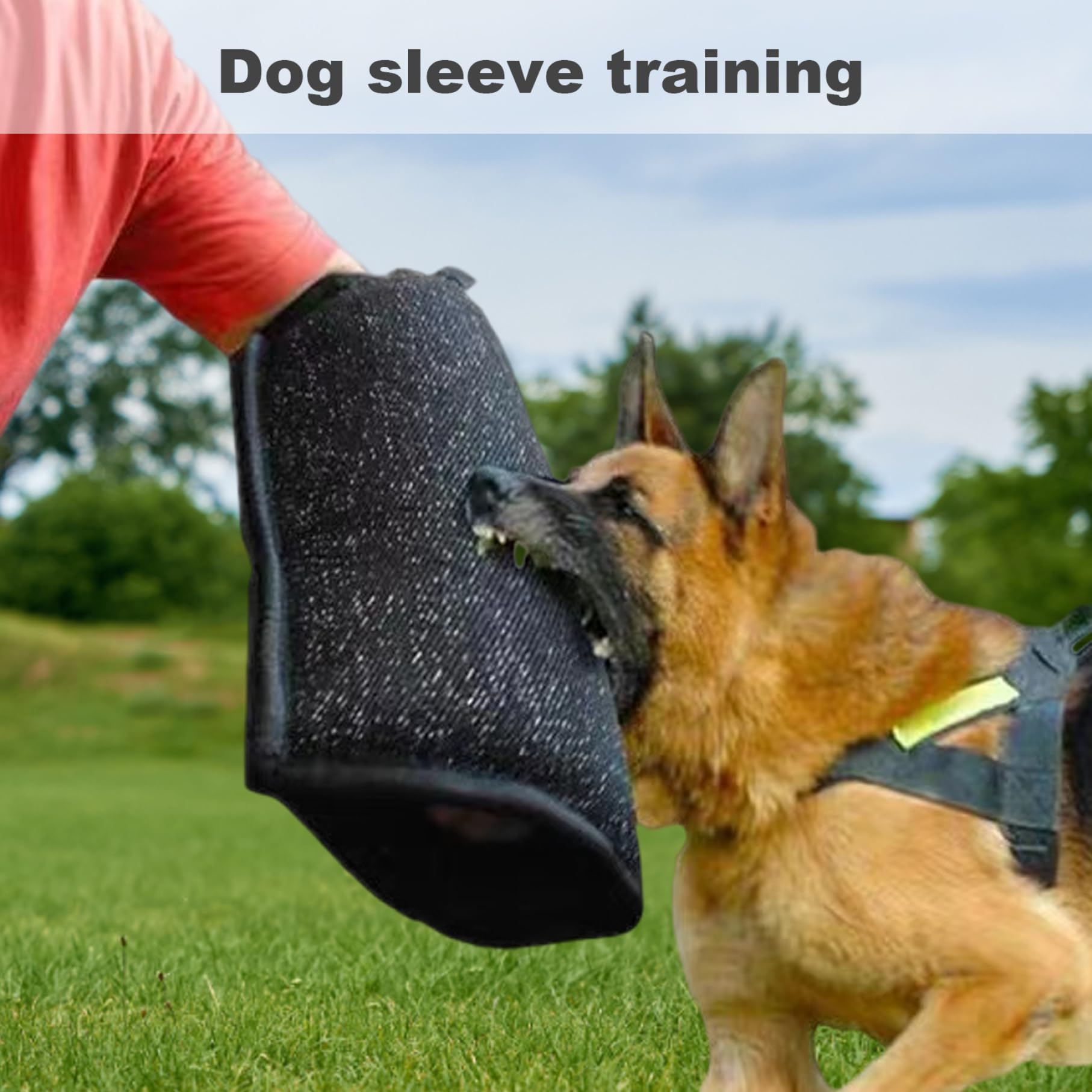 Manchons d'entraînement en Nylon résistants aux morsures pour Chiens, Manchon de Bras de Morsure Chien Peu encombrant, Protection Interactive Professionnelle pour Chiens