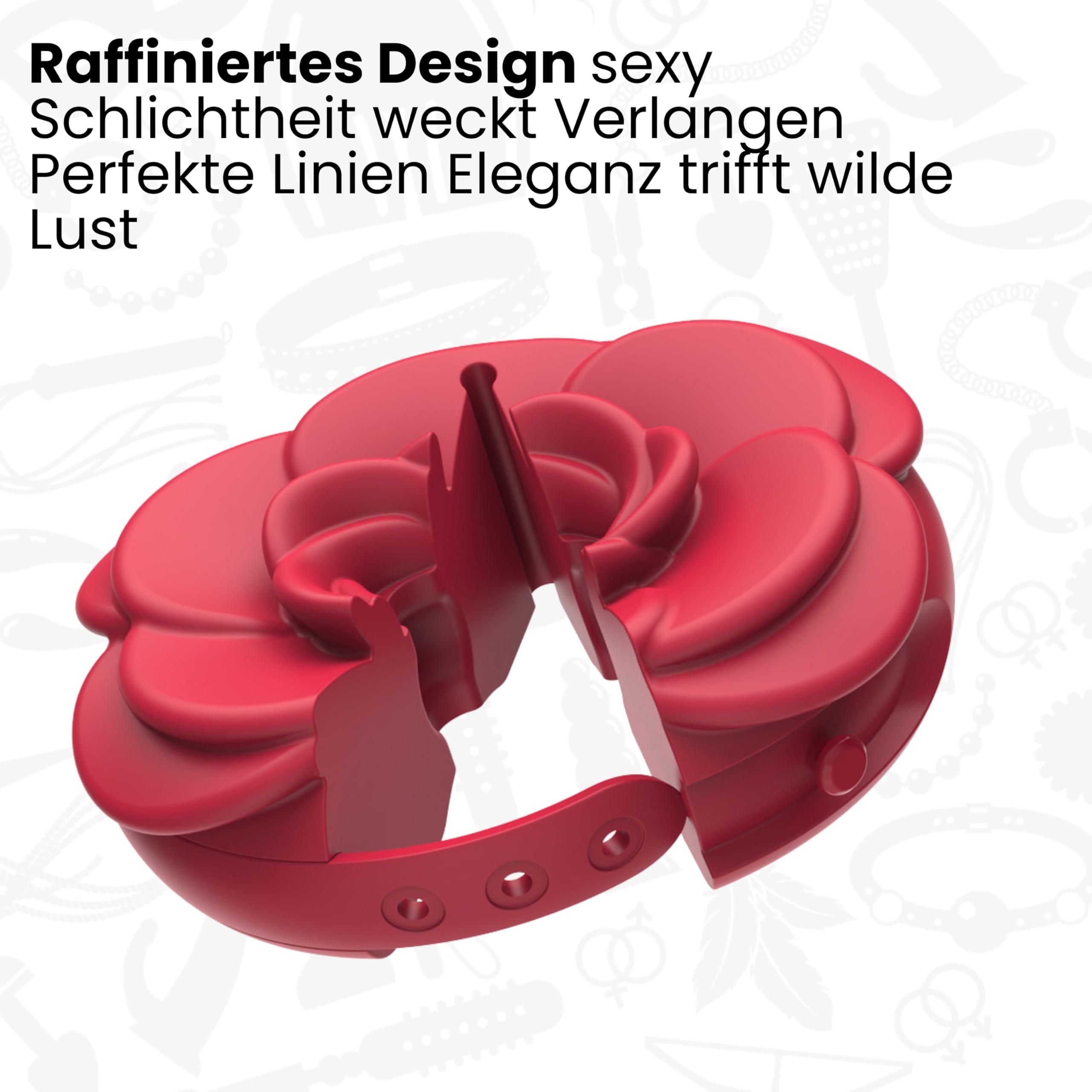Pinces à Tezons Vibrantes Rose Pinces à Tétons avec Contrôle par Application et Télécommande 9 Modes de Vibration 3 Niveaux Réglables Silicone Doux Rouge, Ø5,2 cm Jouet Érotique pour Couples I06-12