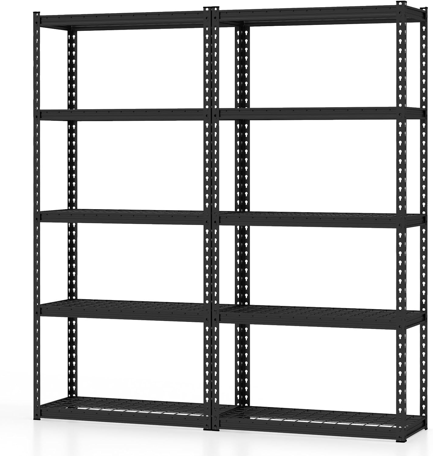Tangkula 5Tier Garage Storage Shelves, Heavy Duty Metal