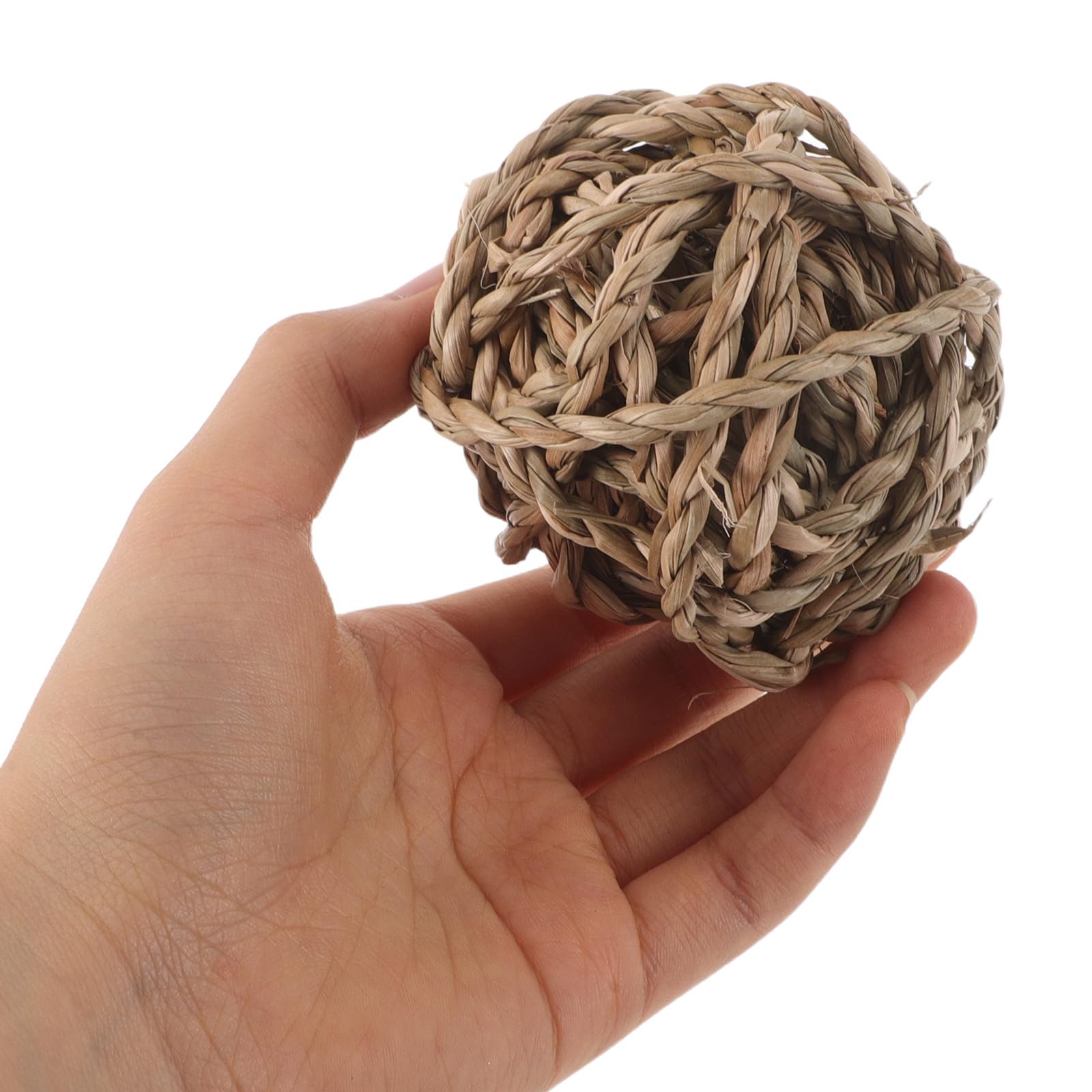 20stücke Naturgras-kauspielzeug Für Kleintiere Handgefertigte Rattan-weidenbälle Für Hamster Und Rennmäuse Robustes Beißspielzeug Für Kaninchen Und Haustiere Fördert