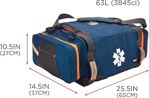 Miniatura 6 de Ergodyne Arsenal 5216 First Responder Medical Trauma Supply Jump Bag para EMS, policía, bomberos, azul