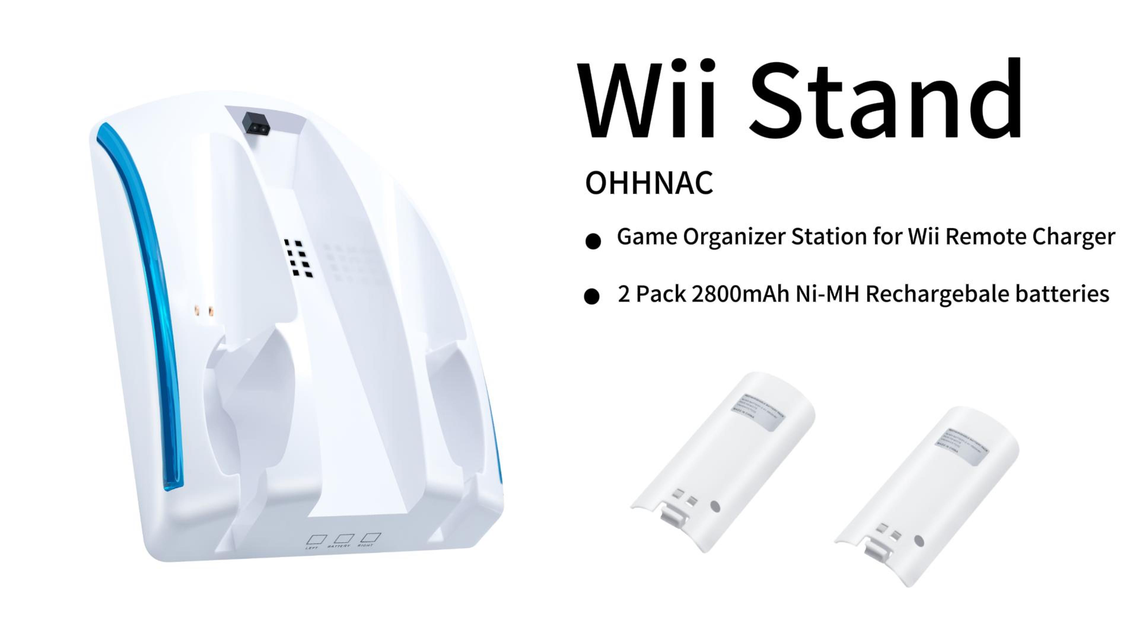 Amazon.com: ohhnac Wii Console Game Organizer Station,Wii Remote
