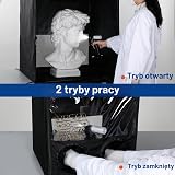 Przenośna kabina natryskowa, dla hobbystów i profesjonalistów, mała kabina natryskowa do aerografu, namiot natryskowy do modeli, sztuki paznokci, rzemiosła artystycznego, projektów DIY