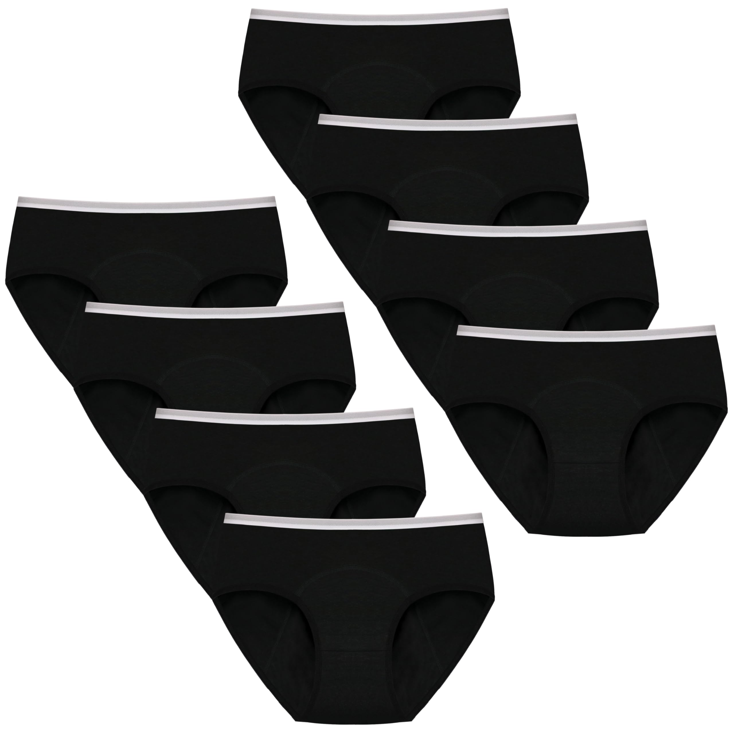 Geronmine Teen Girls Period Underwear Menstrual Leakproof Panties for First Period Starter Panty Kids Cotton Protective Brief