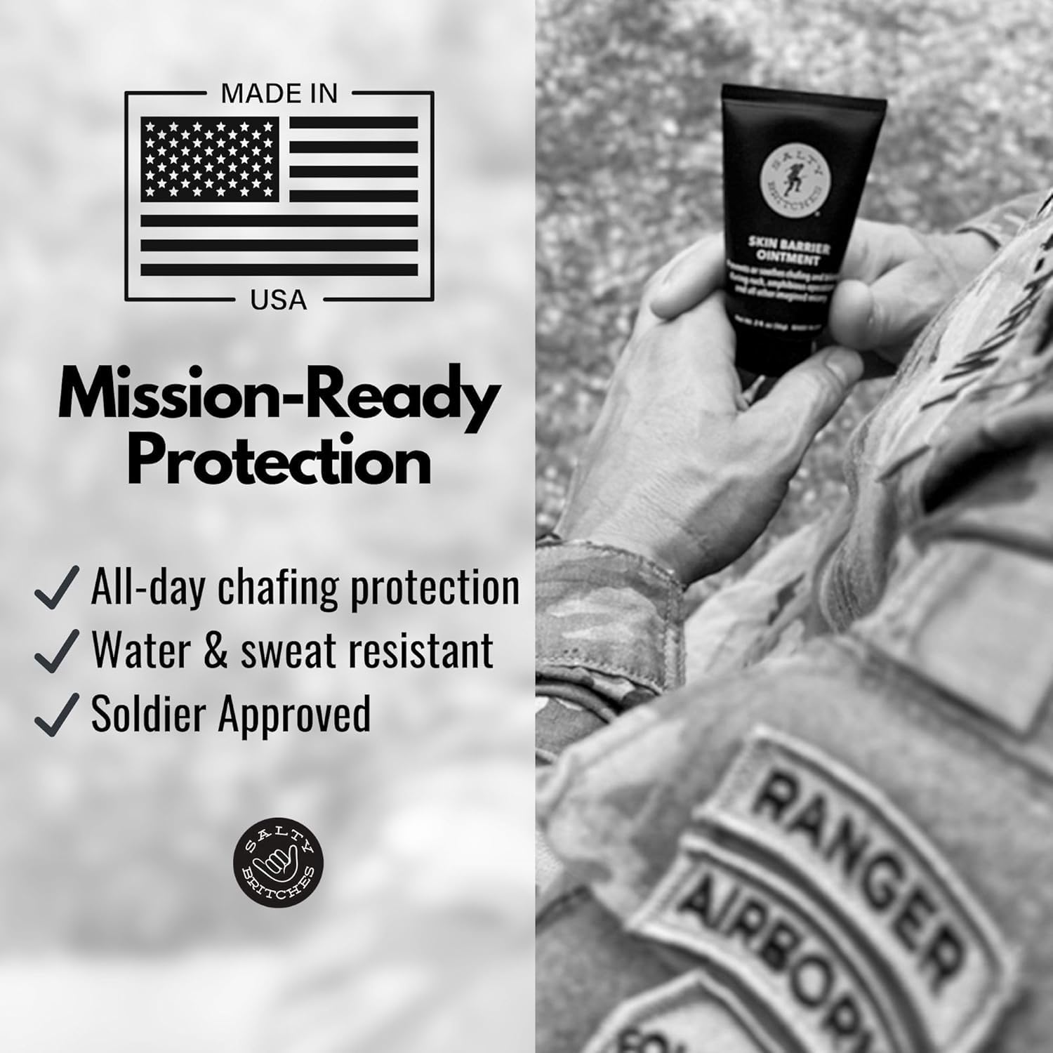 Salty Britches Chafing Ointment + Winter Ointment Bundle | Protective Barrier Against Chafing and Irritation | Soothes Dry Winter Skin (Variety 3 Pack)