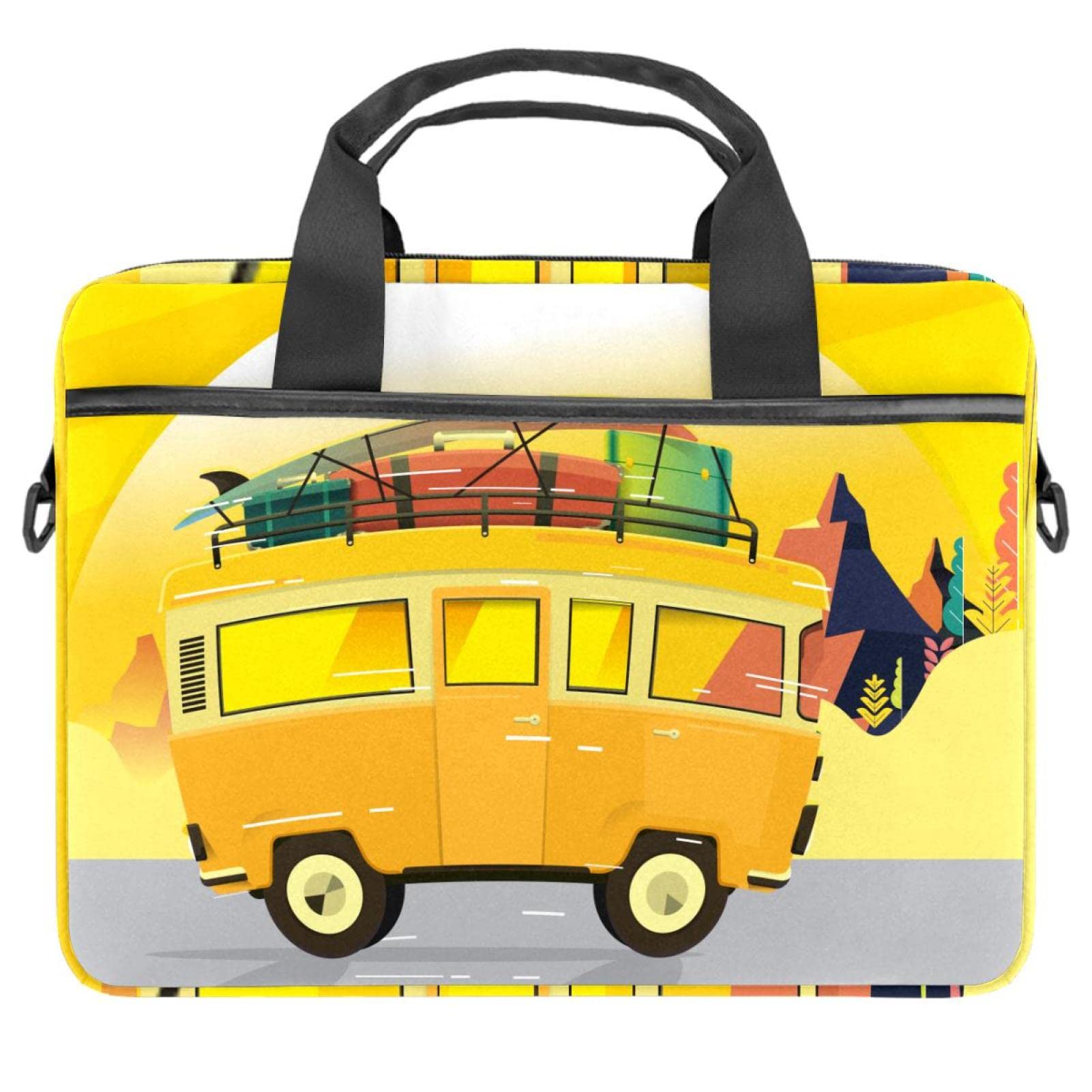 Housse ordinateur portable 13 14 pouces multicolore et jaune rétro - 7