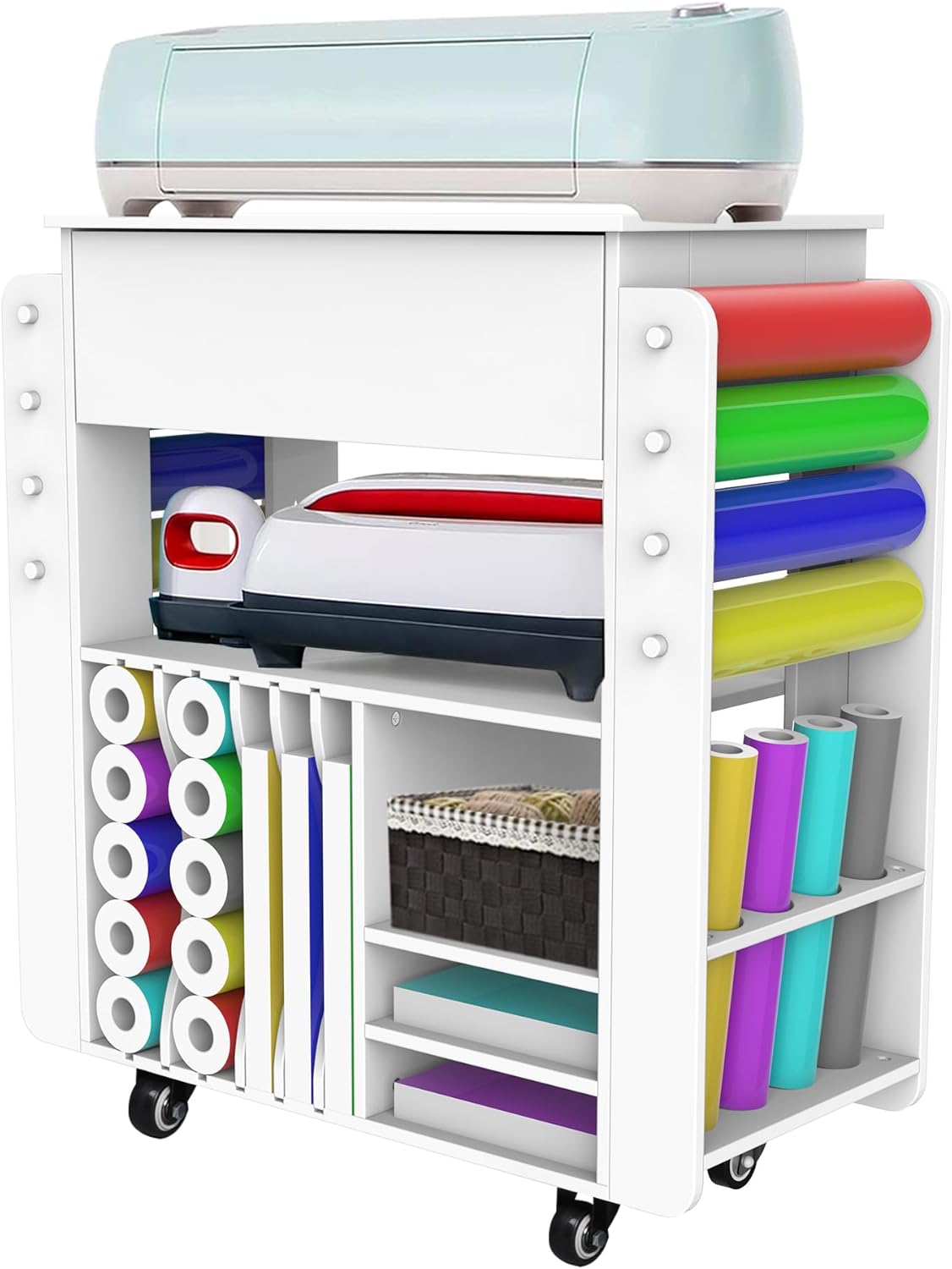 Gtouse Organization and Storage Cart Compatible with Cricut