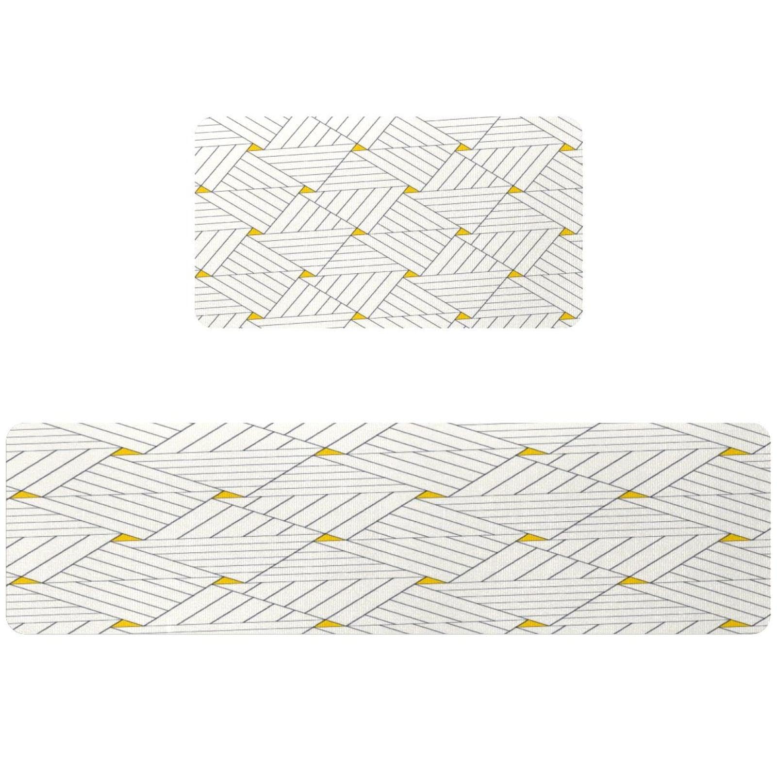 Tapis de cuisine antidérapant et lavable lot de 2 tapis de sol pour buanderie et couloir