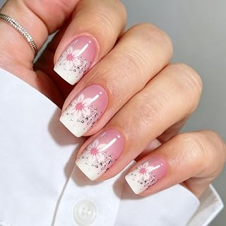 JMEOWIO Blume Farbverlauf Nagelfolie UV Härtend Gel Nagel Strip Sticker