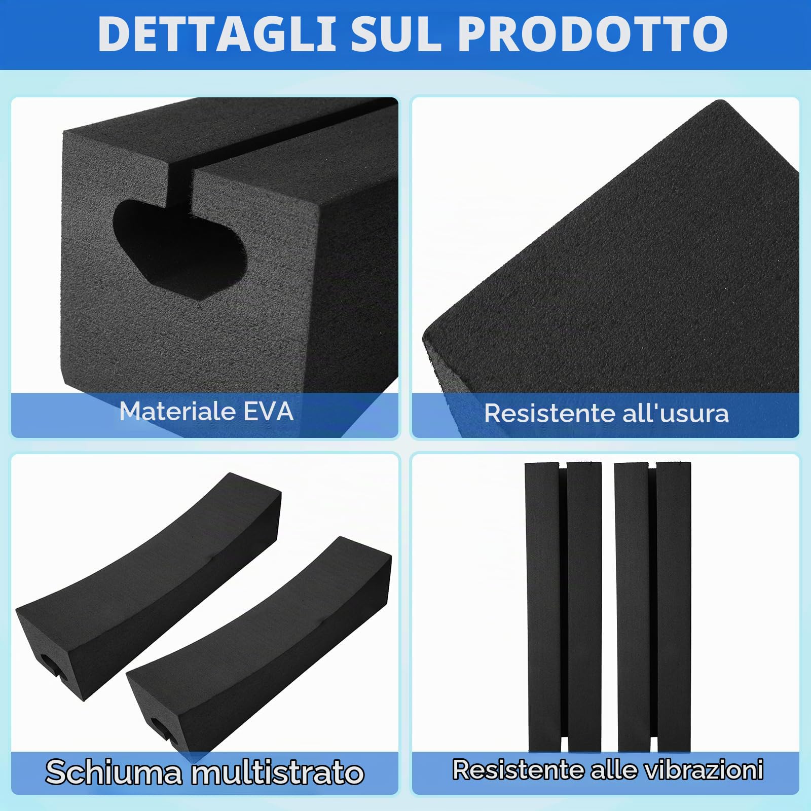 Barre Portatutto Universali, Una Coppia di Portapacchi Morbidi Portatili da Tetto Realizzati in Materiale EVA, Facile da Installare e Rimuovere per Tavola da Surf Kayak SUP Sci