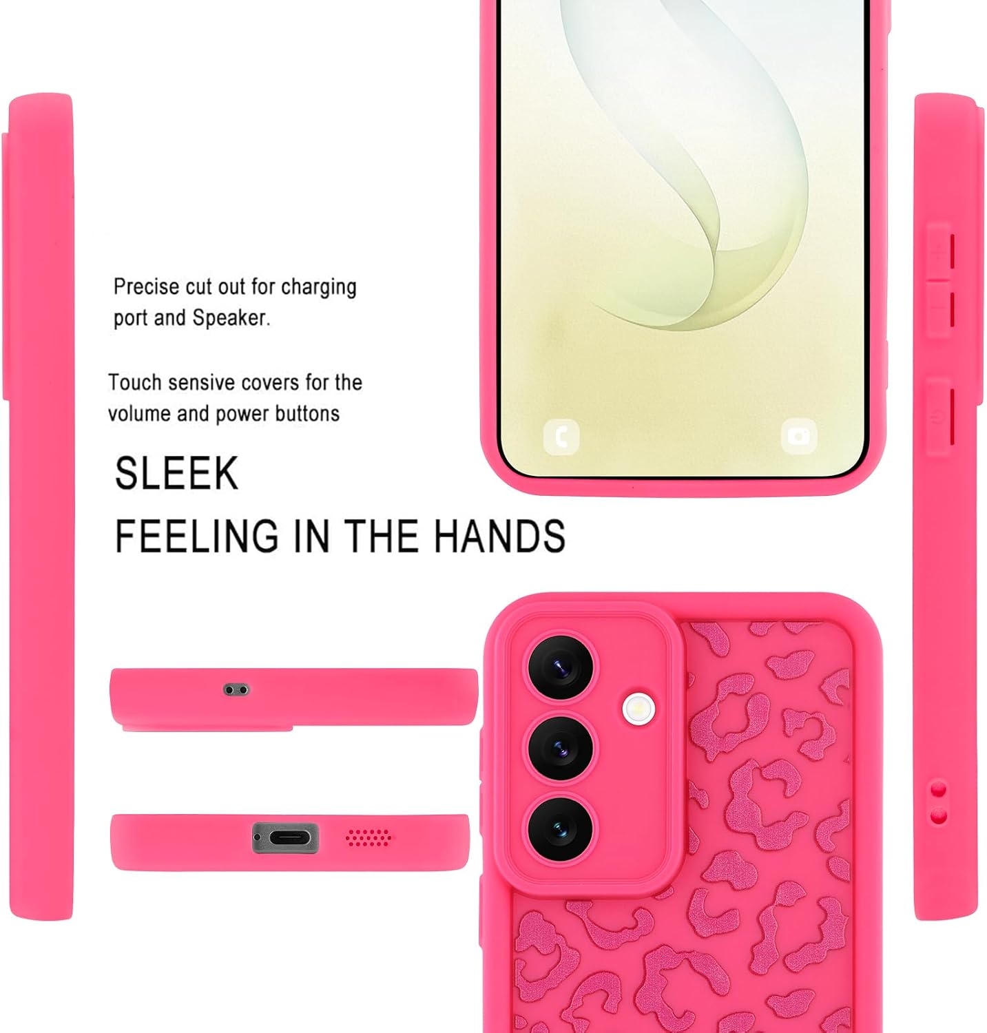 Compatible with Samsung Galaxy S26 Case, Hot Pink image 3