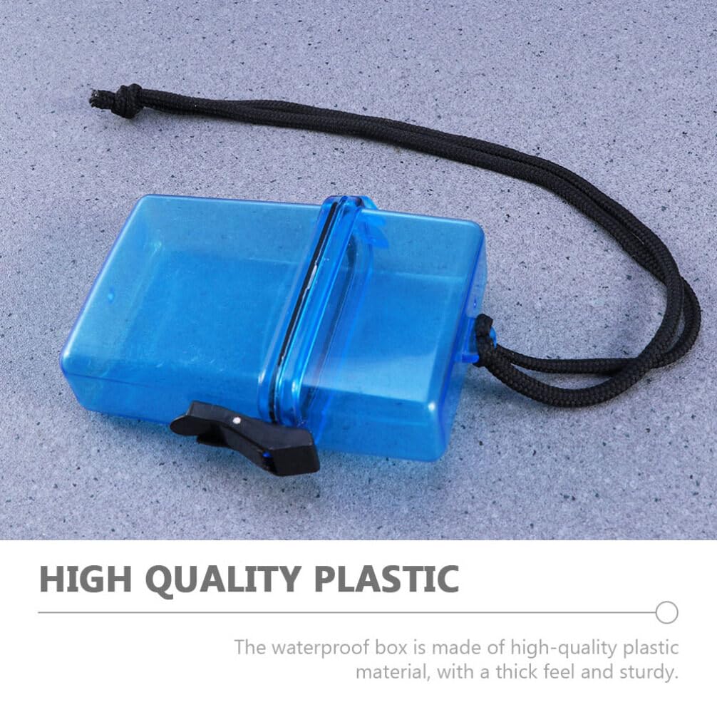 Cabilock Id Card Holder 3pcs Boxes Sealed Box Plastic Organizer Box Outdoor Receptacle Box Outdoor Storage Box Watertight Box Carry Box Container Survival Box Survival Box Badge Holder