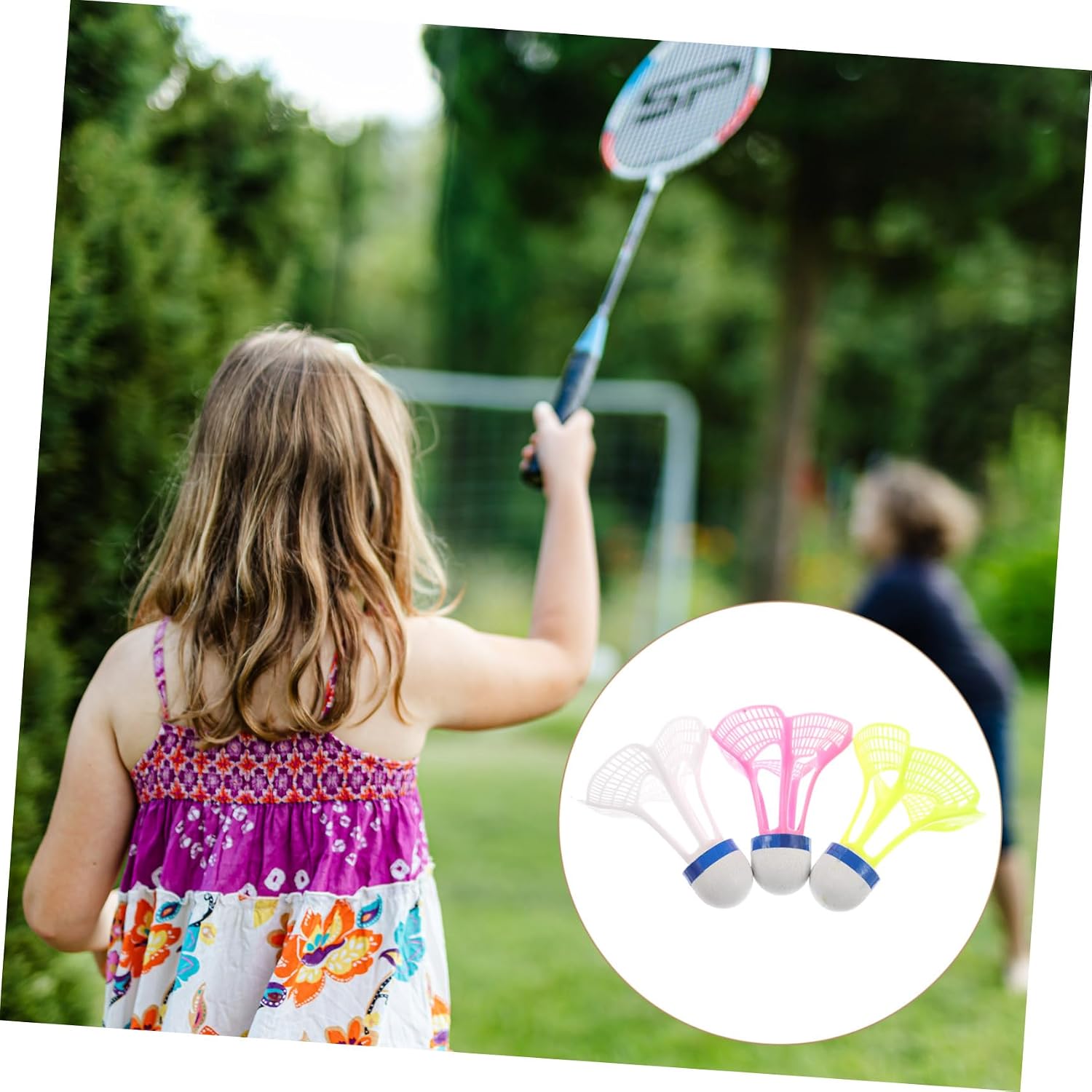 Badminton Training Shuttlecocks 3pcs Nylon Rebound Birdie Set for Sports Fitness