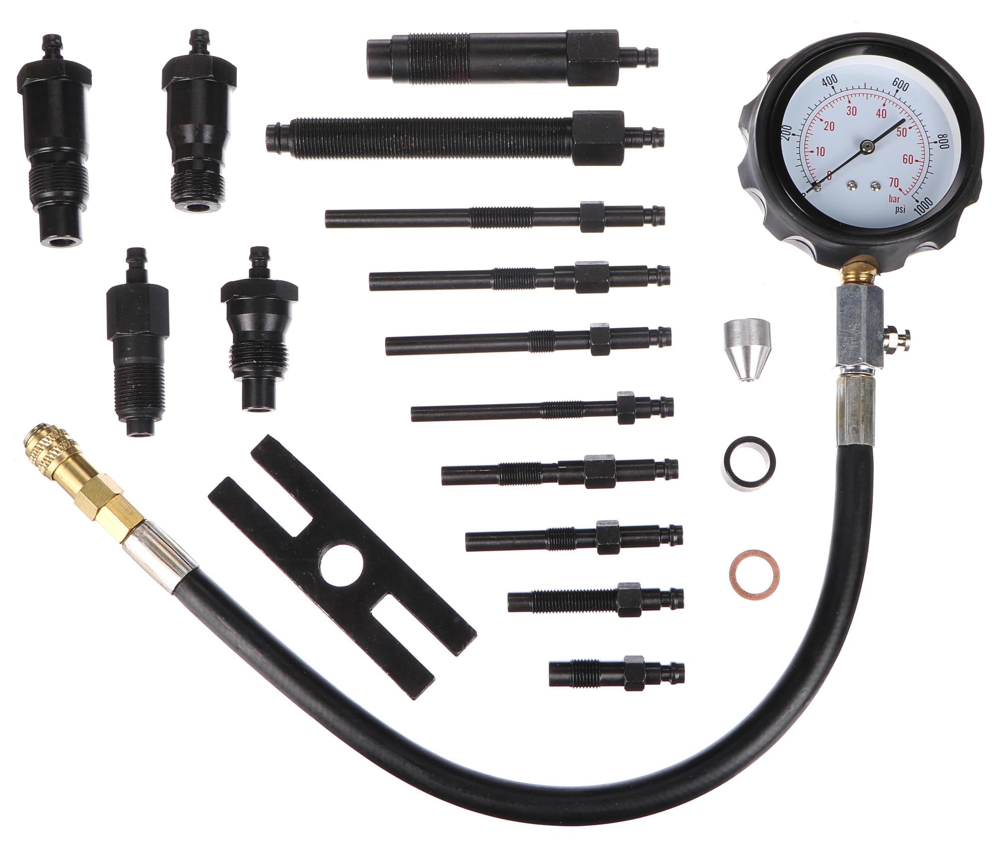 MECHANIC ENGINE TESTER 19 | tester di compressione per motori diesel | 70 bar | manometro di pressione