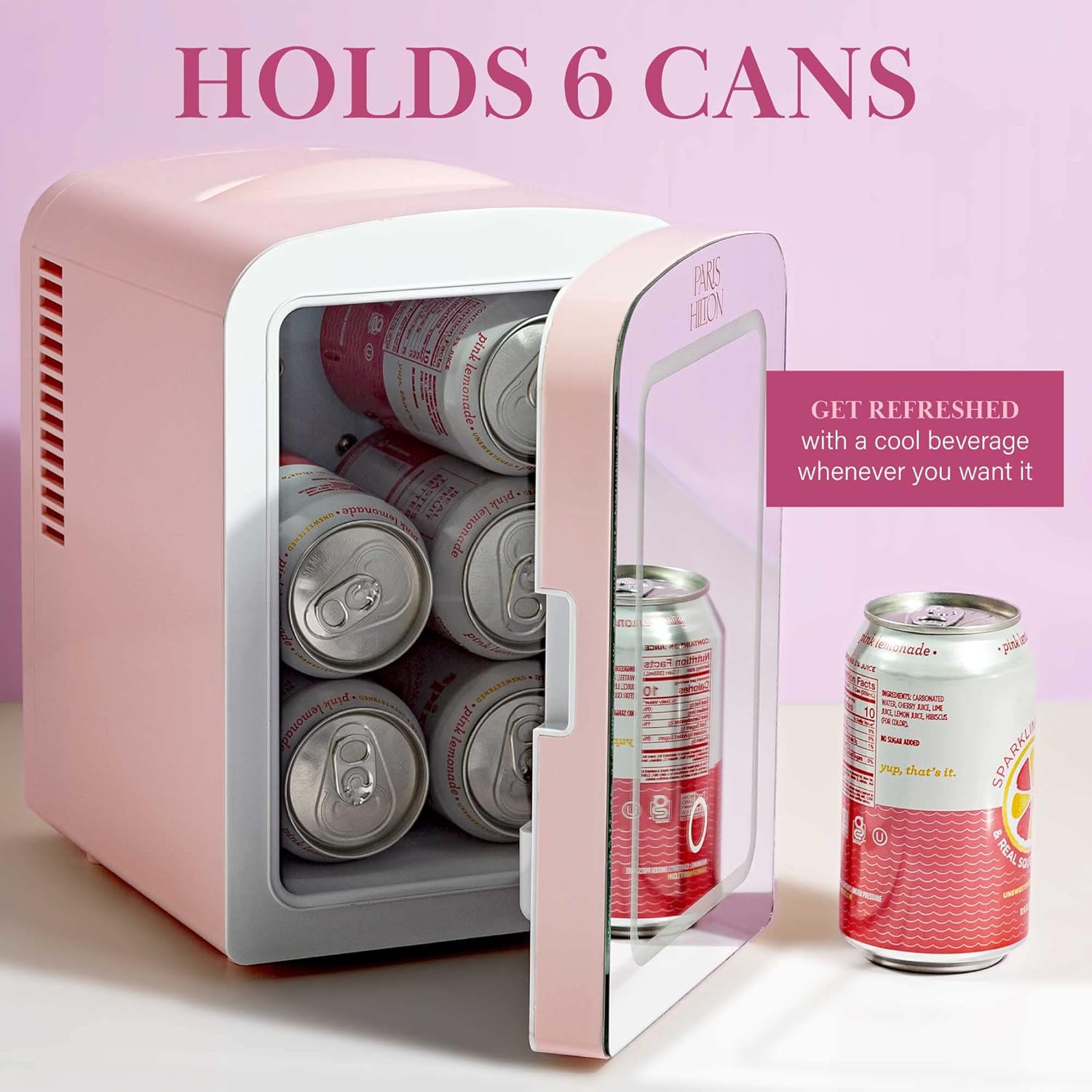 Buy Paris Hilton Mini Refrigerator and Personal Beauty Fridge, Mirrored