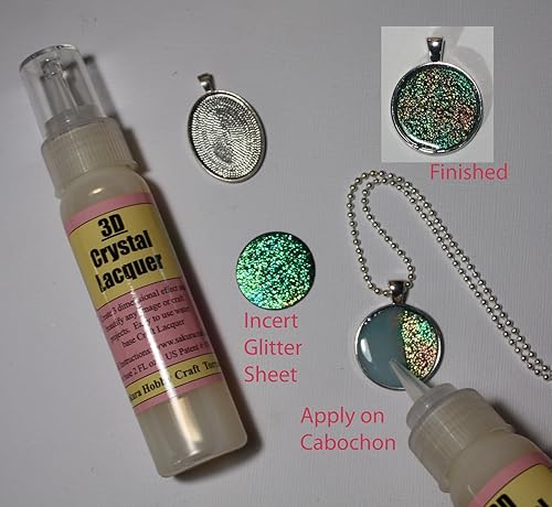 Miniatura 3 de Sakura Hobby 3D - Laca de cristal transparente de 2 onzas