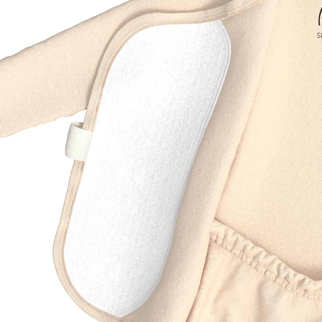 Bonsie Skin to Skin Babywear Footed Bodysuit - Tan Baby Footed One Piece - Oat