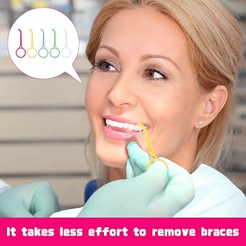 Aligner Removal Tool 5 Pcs Retainer Remover Tool Orthodontic Aligner Removal Tool Aligner Chewies for Oral Care Dental Cleaning Travelling Home Use (5colors)