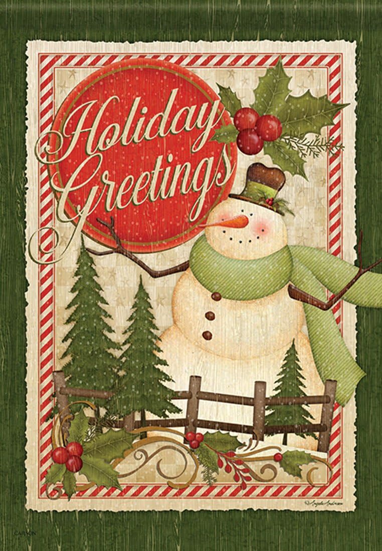 Carson Large Flag - Christmas Greetings
