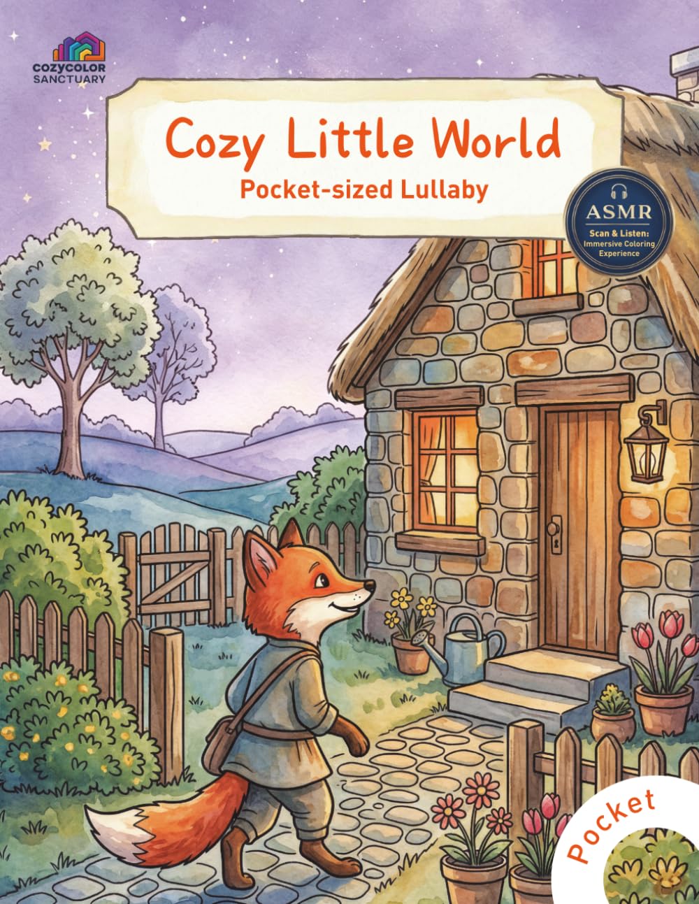 Cozy Little World:Pocket Edition: A Gentle Adult Coloring Book for On-the-Go Relaxation(20 Cozy Scenes) (CozyColor Sanctuary)