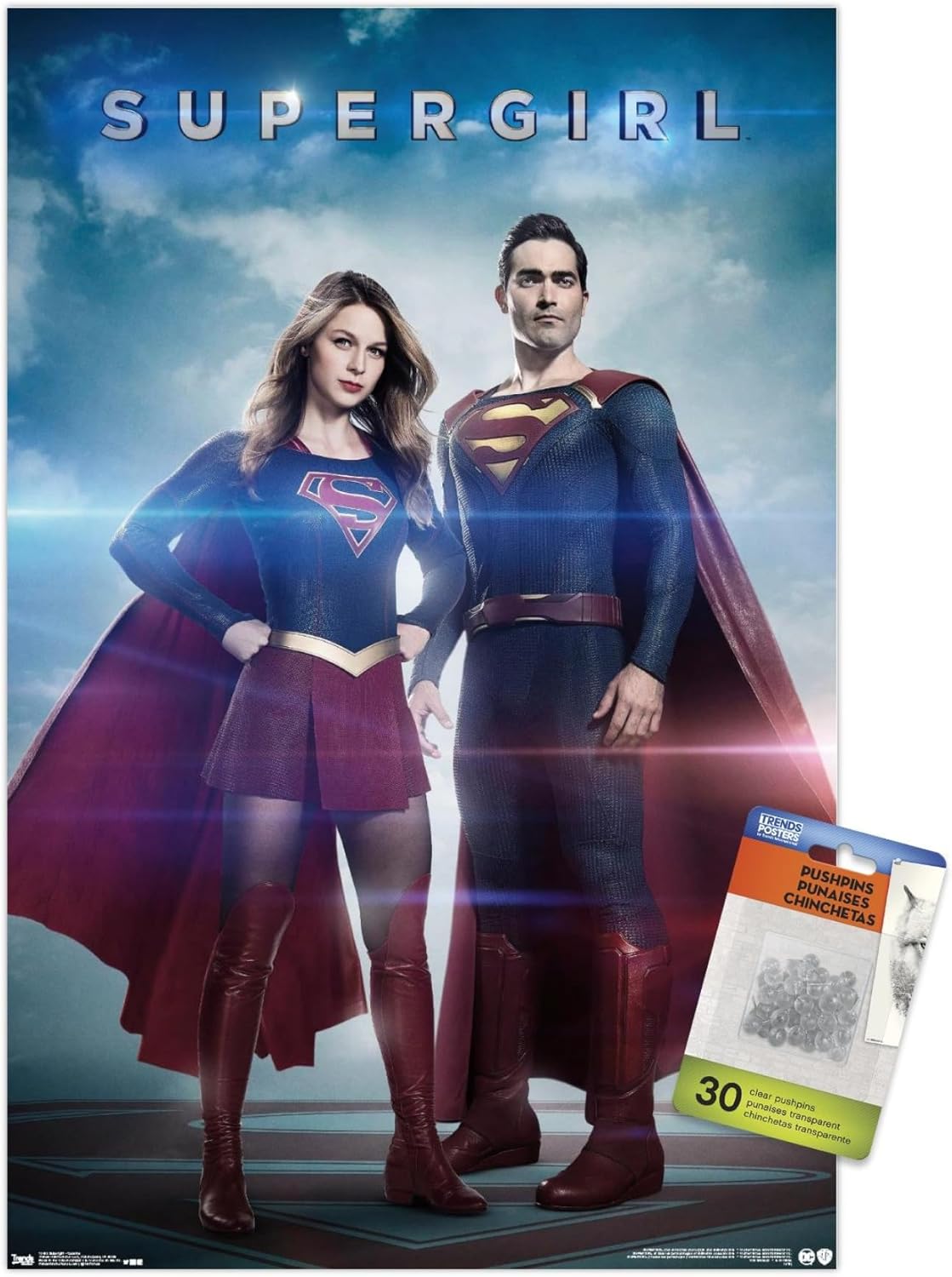 DC Comics TV - スーパーガール - いとこ ウォールポスター プッシュピン付き