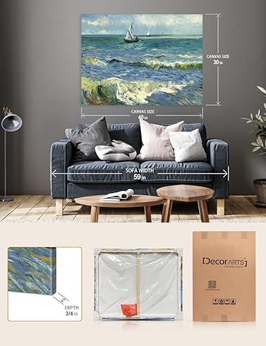 Vista 379 de DECORARTS - Almond Blossom Tree - Vincent Van Gogh Art Reproduction. Giclee Canvas Prints Wall Art for Home Decor 30x24