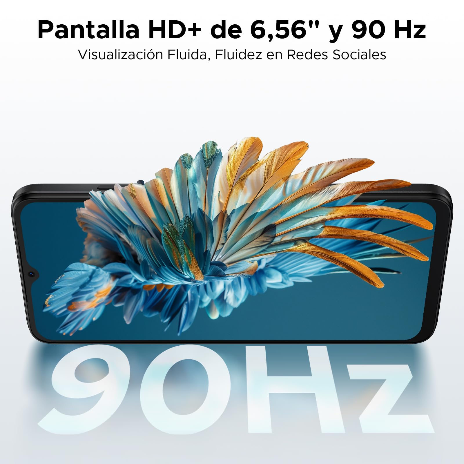 Note56 Android 16 Telefono Movil Libres, 6150mAh 24GB+ 64GB/2TB Smartphone, Octa Core Telefonos Moviles HD+ 6,56", Cámara 8MP Teléfono Móvil, Gemini AI/Dual SIM/Face ID/GPS/OTG/Widevine L1