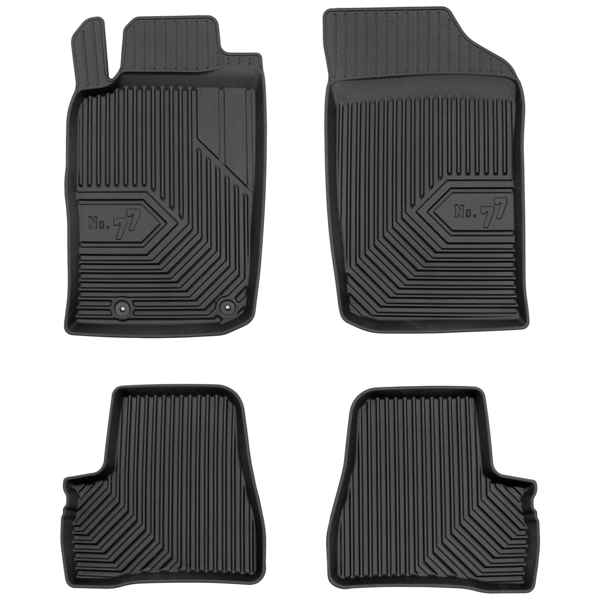 MOTOS Alfombrillas de Goma para Peugeot 206 1998-2009 Mejore la Comodidad de Sus Viajes con la Alfombra Antideslizante Car No.77- Alfombrillas de Coche para Varias Estaciones