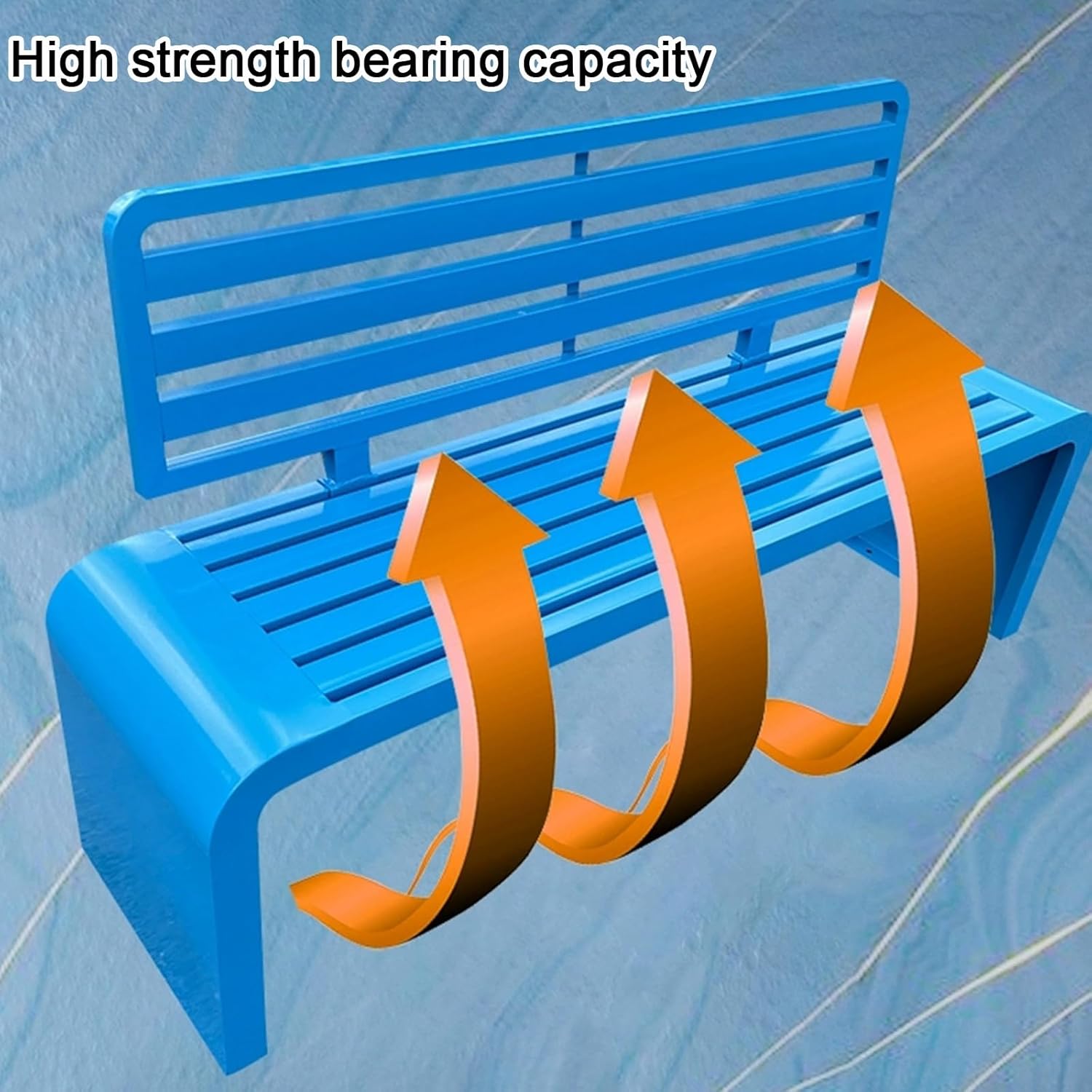 Metal Outdoor Garden Bench, Leisure Chair with Backrest and Armrests, Traditional 2-Seater Garden Bench, Slatted Seat Design, Patio Bench Chair for Indoor, Outdoor, Patio, Park(Green,100cm)