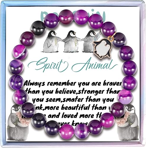 Bonita pulsera de pingüino para mujer, regalos de pingüinos, regalos para amantes de los pingüinos, pulsera de la amistad de pingüinos, regalos de