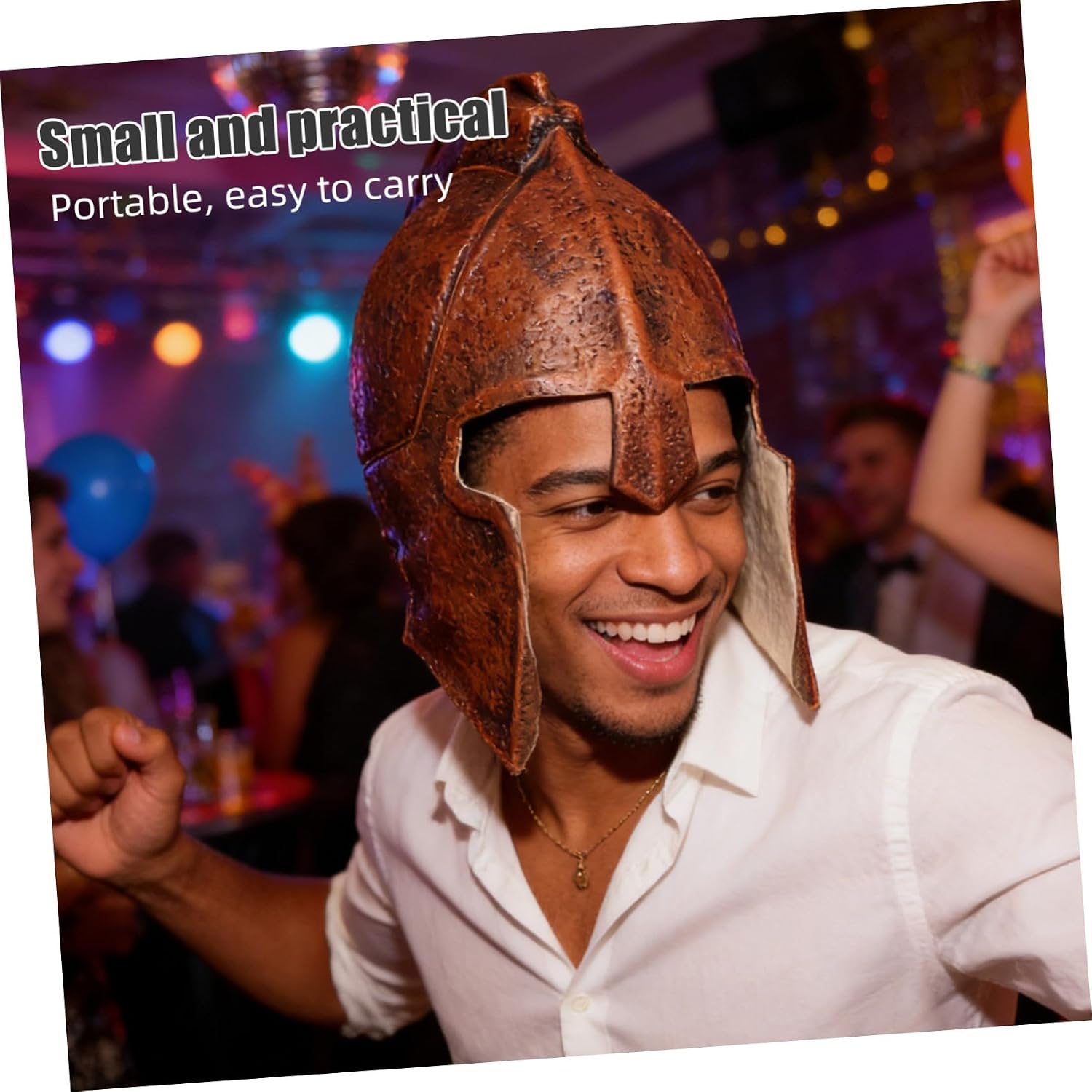 SOIMISS Medieval Viking Helmet Cosplay Prop Helmet for Men and Women Role Playing Accessory Medieval Costume Headwear