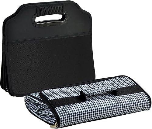 Miniatura 2 de Picnic at Ascot Organizador de maletero plegable de 3 secciones, con enfriador extraíble, diseñado y aprobado de calidad en los Estados Unidos