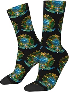 Coat of arms of Brazil Socks For Men Women Casual Sport Athletic Running Socks For Men